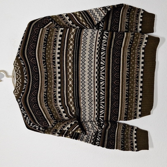 1990's Protege Collection By Tag Men's Coogi Inspired Cosby Style Sweater Size L - Picture 9 of 12